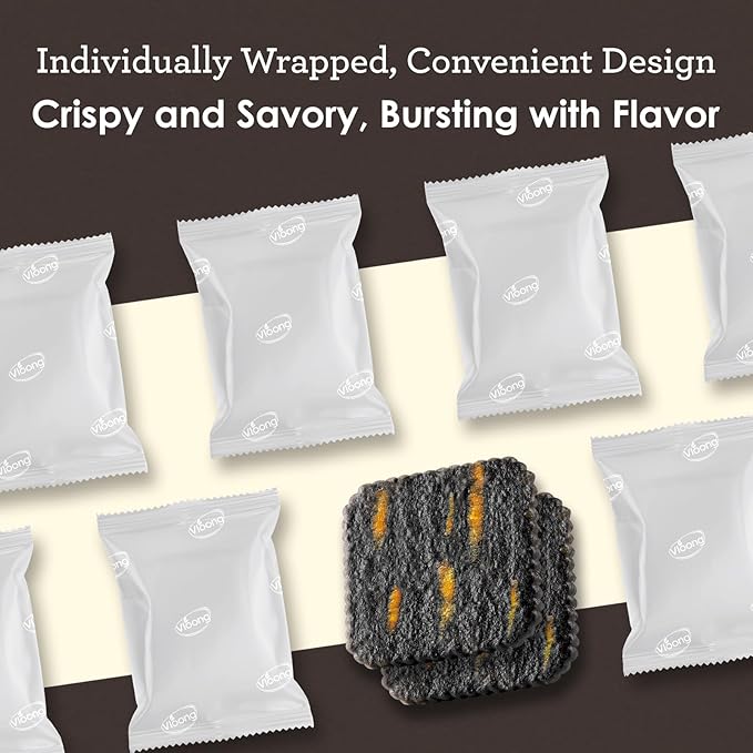 Vloong Black Seeds & Cheese Flavor Thin Crackers, Healthy Snacks with Individual Packs, Baked Crisps with No Artificial Flavors (3 Pack,18.9 Ounce) Black Wheat, Black Millet, Black Rice, Black Bean, Black Peanut, Black Sesame with Cheddar