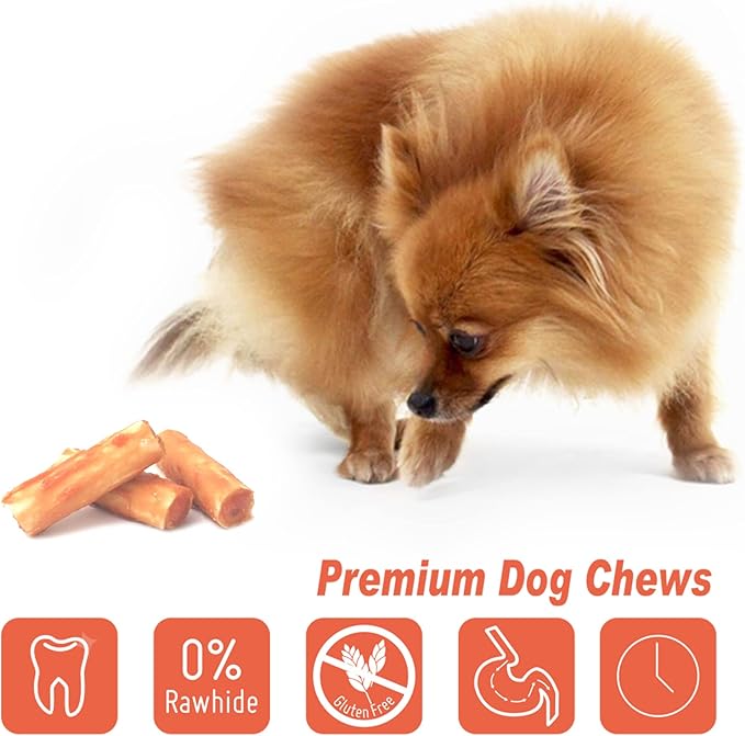 LuvChew Premium Dog Chew Treats Chicken Retriever Rolls for Large Dogs, Rawhide Free, Grain Free, Highly Digestible,Large 7" 2pcs/Pack x 2pack