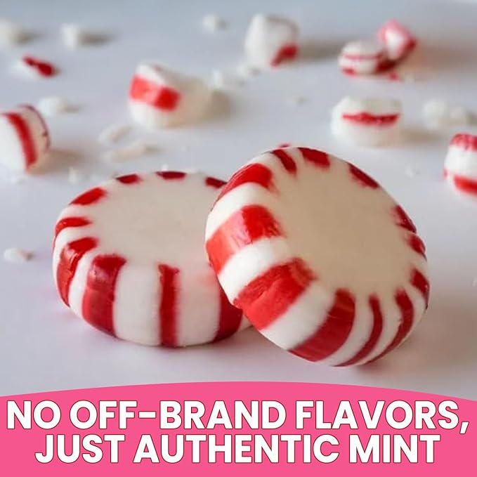 Starlight Mints Individually Wrapped 5Lbs Pack - Bulk Peppermint Candy, 400+ Hard Mint Candy - Holiday Mints Bulk Individually Wrapped Candies for Christmas or Halloween, Fresh Office Peppermints
