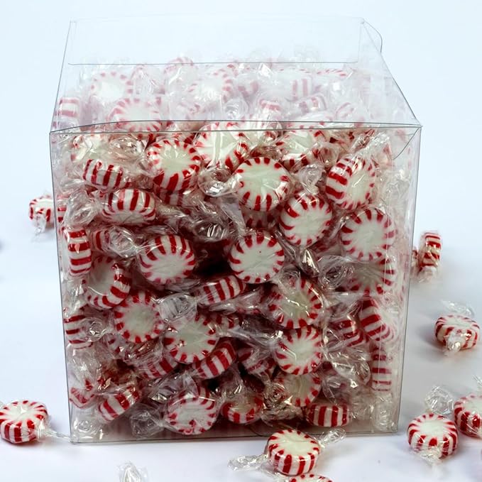 Starlight Mints Hard Candy – 2 lb Box - 170 pcs – Individually Wrapped Peppermint Discs for Parties, Reception, Candy Bowls & Holiday Treats