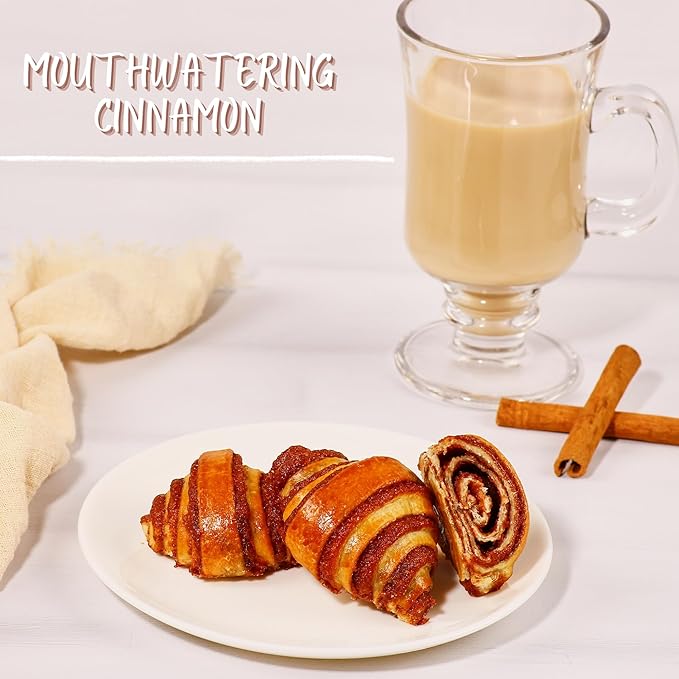 Cinnamon Rolls | Cinnamon Buns | Breakfast Pastry | Approx 20 Rugelach Pastries Cinnamon Croissants | Preservative Free & No Coloring Added | Dairy & Nut Free | 19 oz Stern’s Bakery