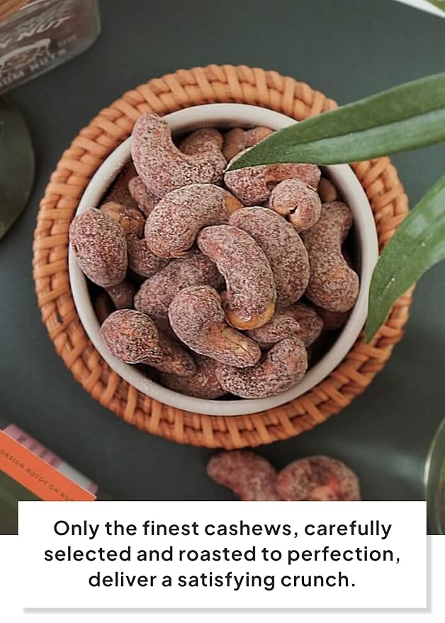 Korean Food NUTDY NUT Jumbo Cashew Nuts, Deep Cacao Flavor, Roasted with Shells, Resealable Zipper Bag, Premium Snack, 3.88 oz, Trending on Social Media
