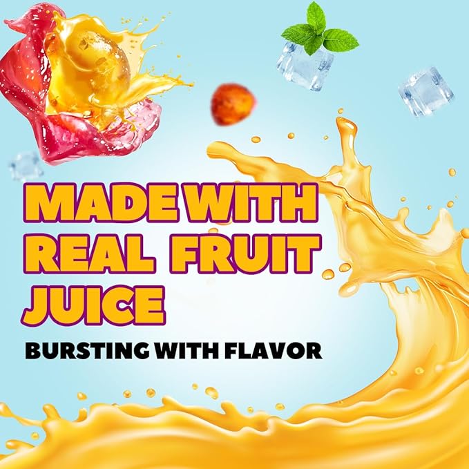 Candy Master Peelable Fruit Gummies – Passionfruit Flavors 3 Packs, 6 Flavors Fun to Peel, Chewy Texture, Halal-Certified