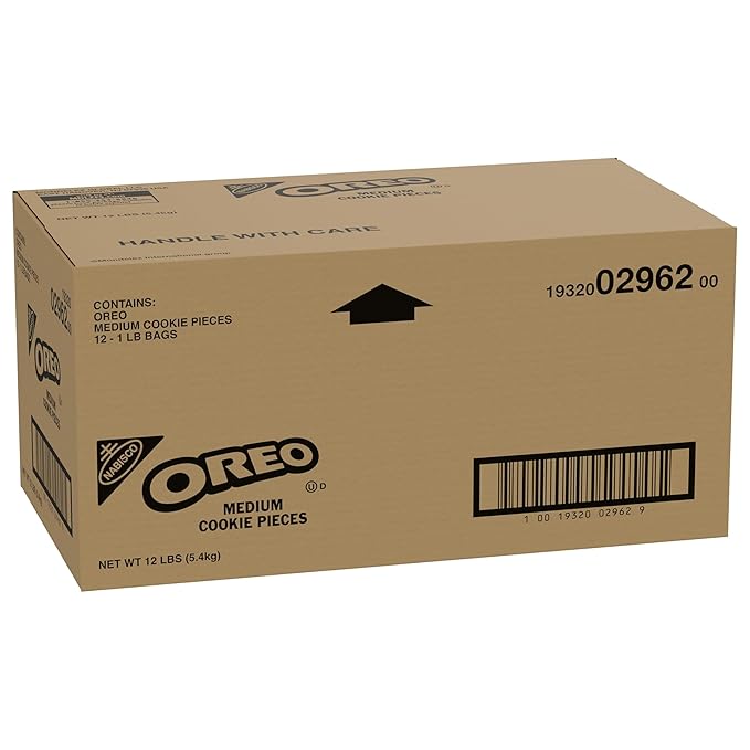 OREO Chocolate Sandwich Cookies Medium Cookie Pieces, 12 - 16 oz Bags