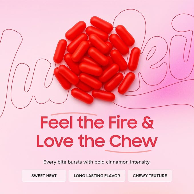 Hot Tamales Fierce Cinnamon Candy 2 lbs | Sweet and Spicy Candy Bulk | Big Bag of Fire Red Hot Candies | Chewy Treats for Theater, Vending Machines, Goodie Bags & Party Favors