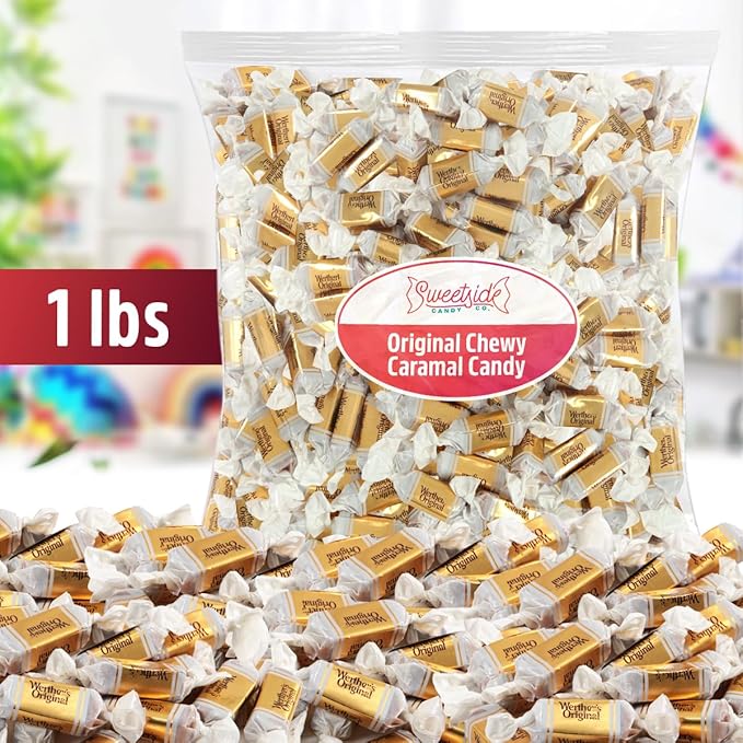 Original Soft Caramels, 1lb Pack of Soft Caramel Candy, Perfect Werthers Caramel Chews for Home, Work, School, Parties, Holidays and Gift Giving, Ideal for Snacking and Sharing