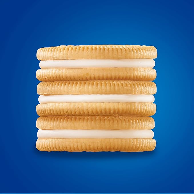 OREO Golden Sandwich Cookies, Family Size, 12 - 19.1 oz Packs