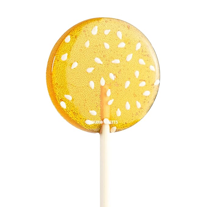 Sparko Sweets Natural Honey Sesame Lollipops, 18 Pieces, Handcrafted in USA, No Artificial Ingredients, No Corn Syrup, 1 lb - Perfect for Tea Stirrers, Sore Throat Remedy, and Gifts
