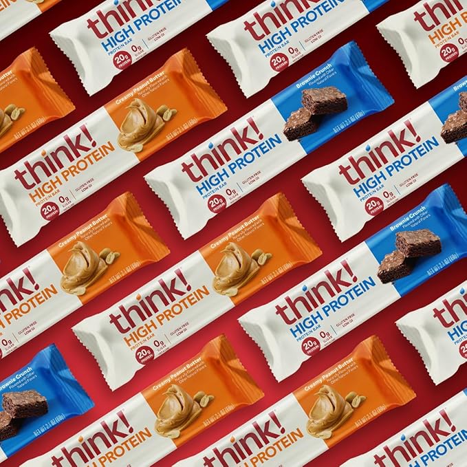 High Protein Bars, Pack of 12 - Brownie Crunch and Peanut Butter Protein Bars 6 of Each, Ideal for Fitness Enthusiasts, Perfect for Sharing, Snacking or sharing with your Loved Ones