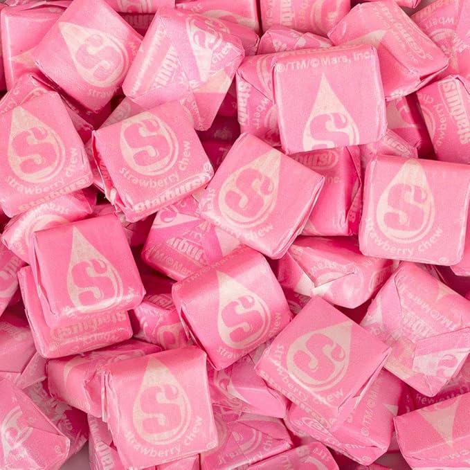 Starburst Fruit Chews Only Pink Strawberry Limited Edition Family Bulk Pack 3lb (48oz)