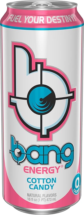 Bang Energy Cotton Candy, Sugar-Free Energy Drink, 16-Ounce | Pack of 12
