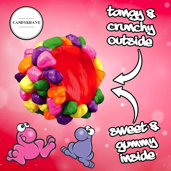 CandyKrave Rainbow Gummy Clusters - 2 lbs Individually Wrapped Candy Pack - 46 Pieces - Classic & Delicious Gummy Candy for Back-to-School Party, Movie Nights, Birthdays, Pantry & Baby Showers