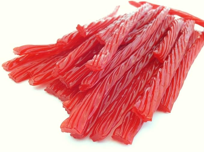 Strawberry Licorice Twists Pack of 3 - Old Fashioned Candy, Fat-Free Chewy Licorice Candy, Fun Treat, Delicious Snacks - Soft & Chewy Texture with Bold Fresh Flavor (Total 24oz)