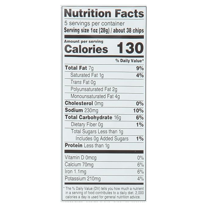 Sensible Portions Garden Veggie Wavy Chips, Sea Salt, 5 Oz (Pack of 12)
