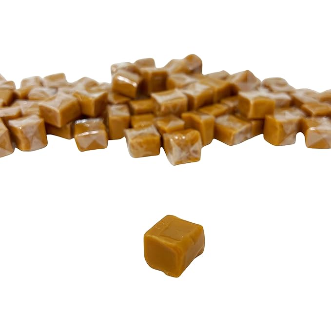 Holiday Special Soft Vanilla Caramel Chews - 3 lb - Chewy Old Fashioned Carmel Square Gourmet Candy Snack Bites - American Classic Vintage Candies - Individually Wrapped, 48 oz.