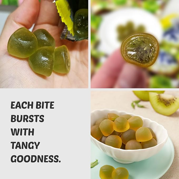 COELO Peelable Kiwi Gummy 67g x 3Pack (Total 7.09oz) | 4D Tropical Peeling Candy Filled Rich Fruits Flavored Jelly Soft Sweet Filling | Fun Chewy Shareable Treats Single Serve Packs Korean Snack 키위젤리