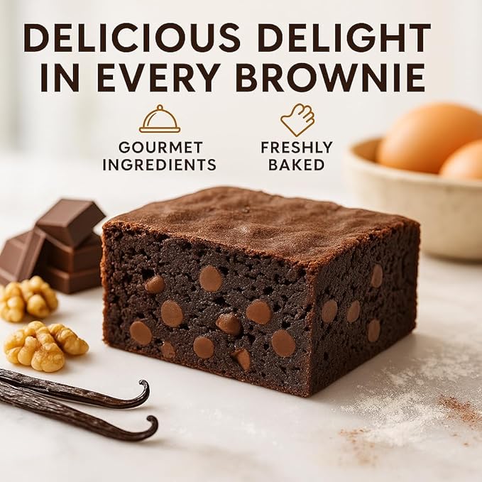 Dulcet Gift Baskets Fathers Day Brownie Assortment Gift Tin Baked Snacks Flavor including Chocolate Cheese Walnut Fudge-Chocolate Chip Blondie Gift for Men Dad Father Grandfather Him or Son