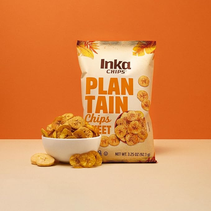 Inka Crops Inka Chips, Sweet Plantain Chips, 3.25 Ounce (Pack of 3)