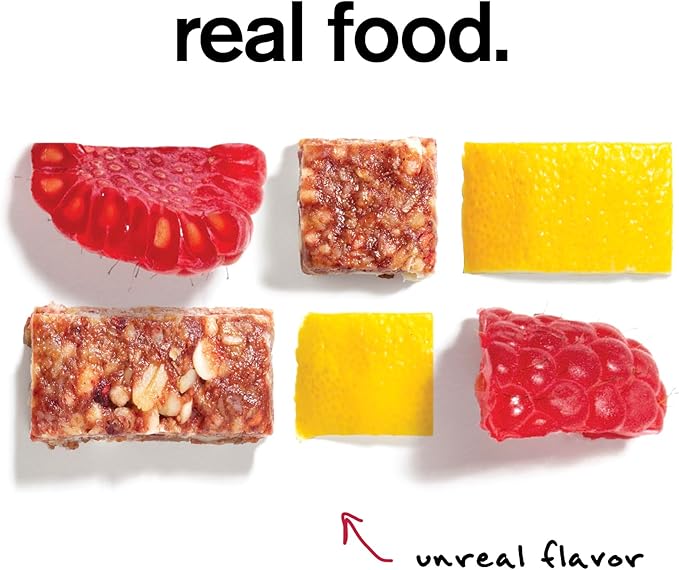SKRATCH LABS Energy Bar | Raspberry + Lemon (12 pack) | Plant Based Healthy Snack | Low Sugar - 4g Protein | non-gmo, gluten free, soy free, vegan, kosher