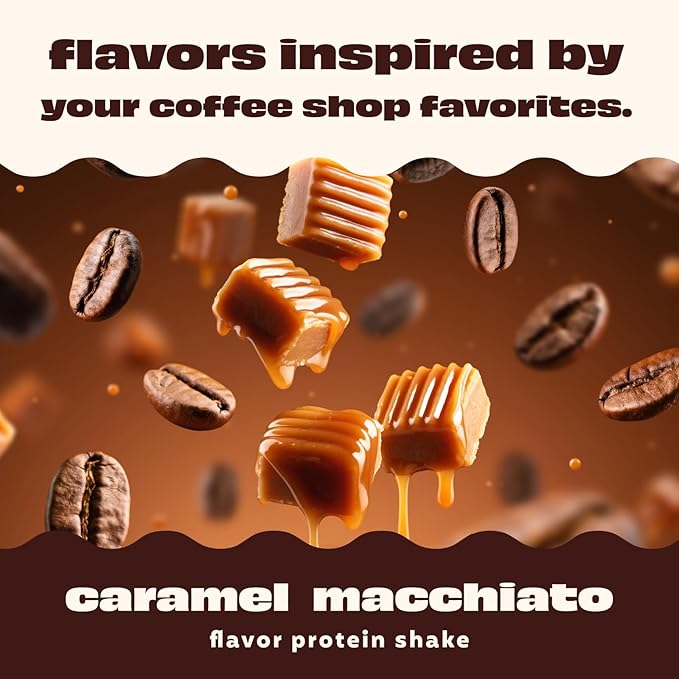 Premier Protein Shake COFFEEHOUSE, Caramel Macchiato, 30g Protein, No Added Sugar, 24 Vitamins & Minerals to Support Immune Health, 11.5 fl oz, 12 Pack