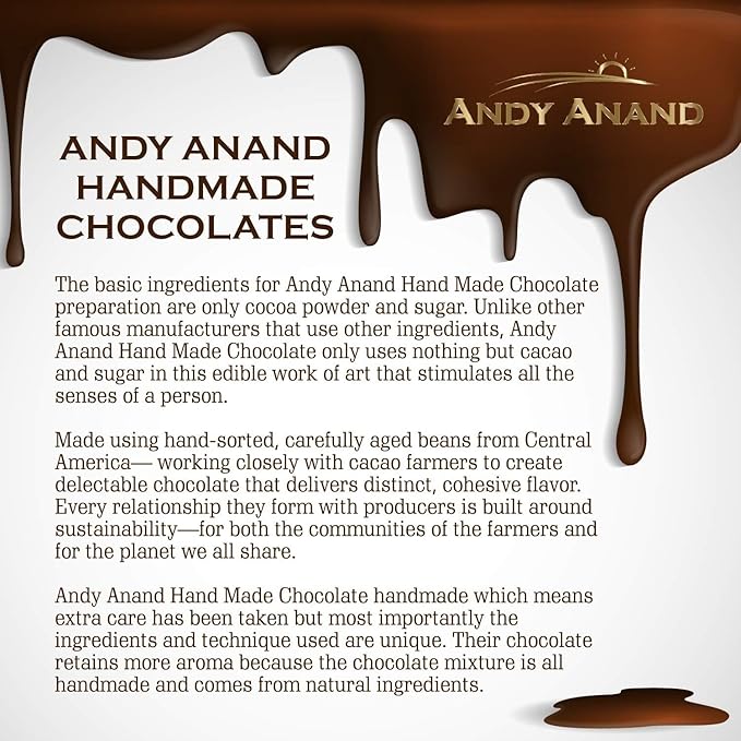 Andy Anand Dark Chocolate Florentines 24 pcs Orange and Almonds Cookies, Wafer Thin, Flown in from Italy, Made in Authentic Traditional Italian way, Taste in Every Bite (7.0 oz)