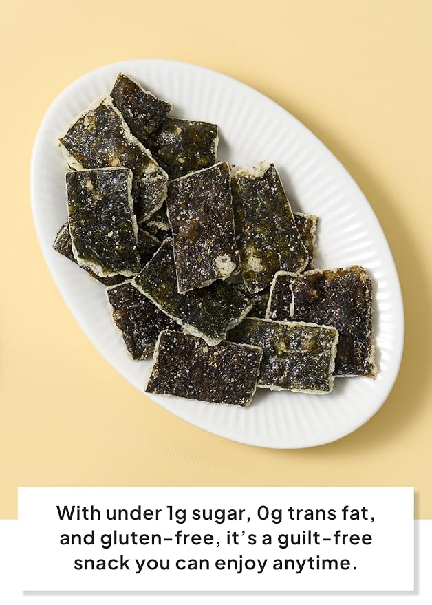 Korean Food SEA*ART Wasabi Flavored Seaweed Snacks – 40g (1.41oz) Zipper Pack – Bold Wasabi Kick, Crispy & All-Natural, Vegan Fusion Gourmet Sea Vegetable Treat, 부각, 김나초