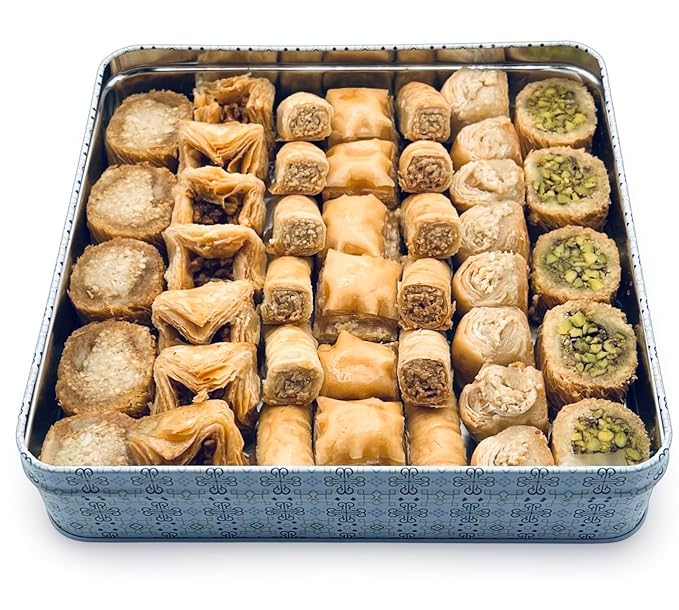 Al Bohsali 1870 Premium Mediterranean Assorted Baklava Mix – 43-Piece Luxury Pastry Collection | Handcrafted Since 1870