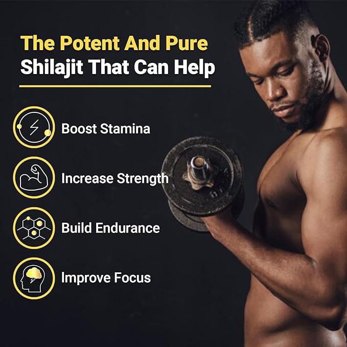 Shilajit Gummies with Ashwagandha & Gokshura | 85+ Trace Minerals & Fulvic Acid | Organic, Non-GMO Micronutrient Supplement for Men & Women | 100% Pure & Natural