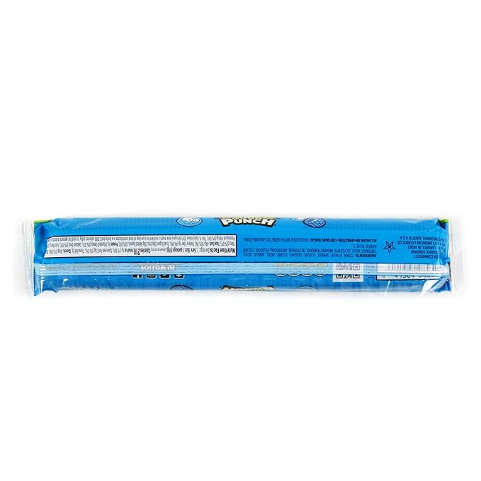 Sour Punch Straws, Sweet & Sour Flavored Soft, Chewy Candy, Tray, Blue Raspberry, 48 Oz