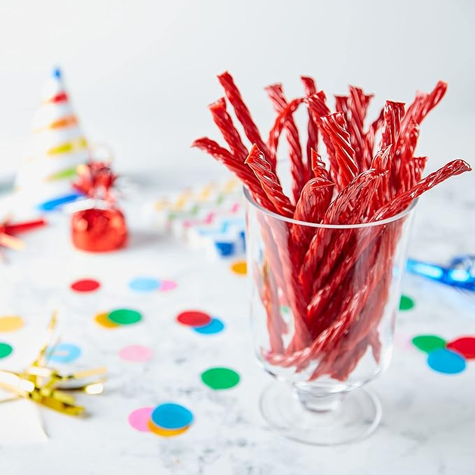 TWIZZLERS Twists Strawberry Flavored Licorice Style, Chewy Holiday Candy Tub, 5 lb