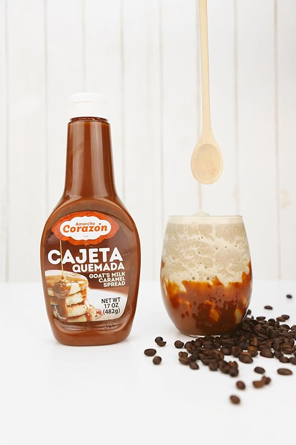 Amorcito Corazón - Cajeta Mexicana with goat milk - 2-Pack, 17-oz (482-g) Squeeze Bottles - Smooth Texture, Caramelized Flavor, Authentic Mexican Flavor