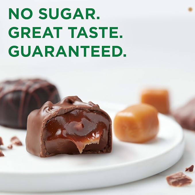 RUSSELL STOVER Sugar Free Caramel in Chocolate Candy, 2 oz. bag (Pack of 10)
