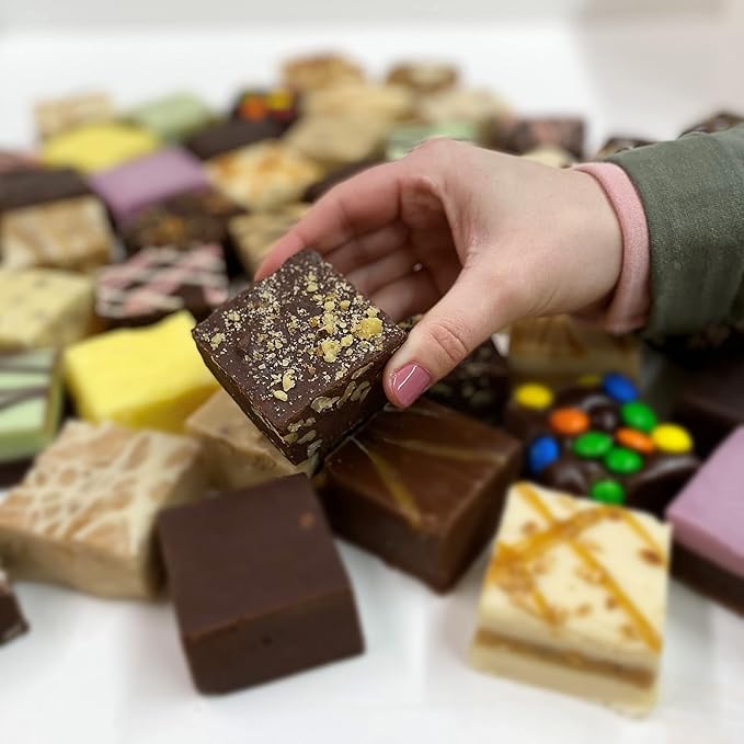 Valley Fudge, Chocolate Walnut, Fresh Artisan Fudge, Real Butter, Gourmet Candy, Half Pound Package