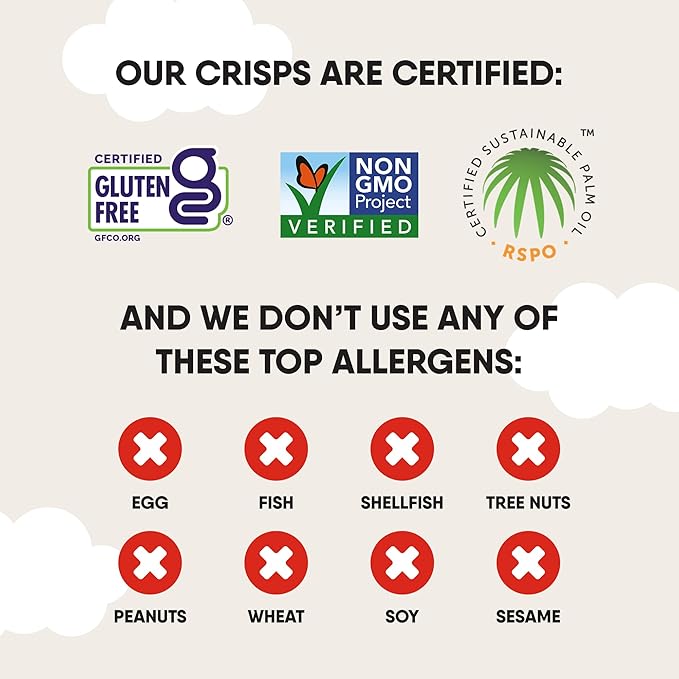 The Good Crisp Company, Original Gluten Free Potato Chips (5.6 Ounce Canisters, Pack of 8), Non-GMO, Allergen Friendly, Potato Chip Snack Pack, Gluten Free Snacks