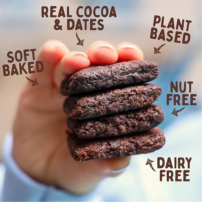Nature’s Bakery Double Chocolate Brownie Bars, Whole Grains, Dates, and Cocoa, Plant Based, Dairy-Free, Snack Bar, 6 Count (Pack of 6)