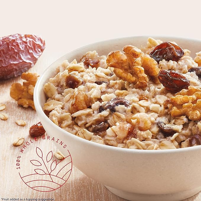 Quaker Instant Oatmeal, Raisin, Date and Walnut, Individual Packets, 1.30 Ounce (Pack of 48)