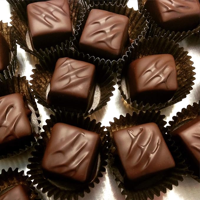 Vermont Nut Free Chocolates Boxed Chocolate Caramels (Assorted Chocolate) 24-Piece, Nut-Free, Egg-Free, Kosher