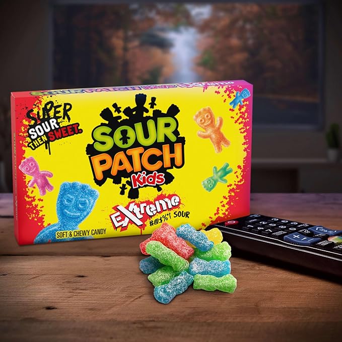 SOUR PATCH KIDS Extreme Sour Soft & Chewy Candy, Bulk Candy, 12 - 3.5 oz Boxes
