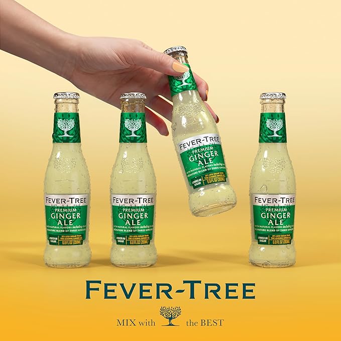 Fever-Tree Premium Ginger Ale, No Artificial Sweeteners, Flavourings or Preservatives, 6.8 Fl Oz (Pack of 24),A500111