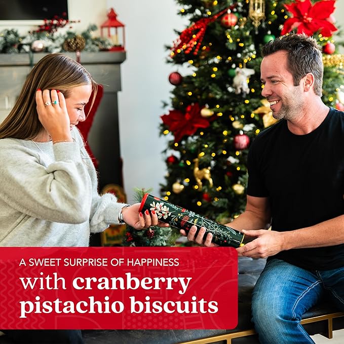 David's Cookies Cranberry Pistachio Biscuits 2-Pack - Gourmet Snacks & Bakery Treats - Ideal Cookie for Snacking and Gifting - Delicious Delightful Food Gift for Kids and Adults for Any Occasions