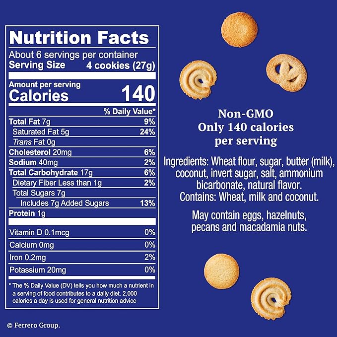 Royal Dansk Cookies 5.64oz Butter Cookies (Pack of 2)