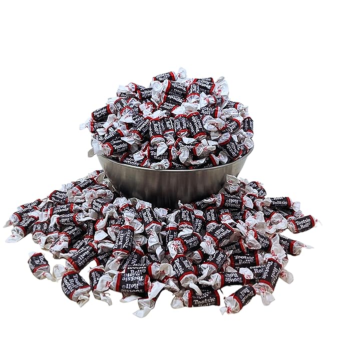 Roll Midgees Chewy Taffy Candy Bulk Pack 6.5-Lbs- Chocolate Midgees, Individually Wrapped Party Candy (104-Oz)