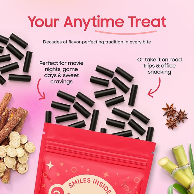 Black Licorice Candy 2 lbs | Soft & Chewy Black Candy Bulk | Big Bag of Australian Licorice | Non-GMO, No Palm Oil, Plant Based | Sweet Treats, Goodie Bags & Party Favors | YumKit