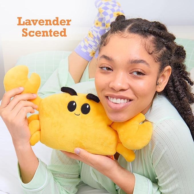 Menstruation Crustacean Crab by Relatable – Galentine’s Day Gift, Microwaveable Heating Pad Plush for Period Cramps, Lavender Scented Self Care Gift for Friends
