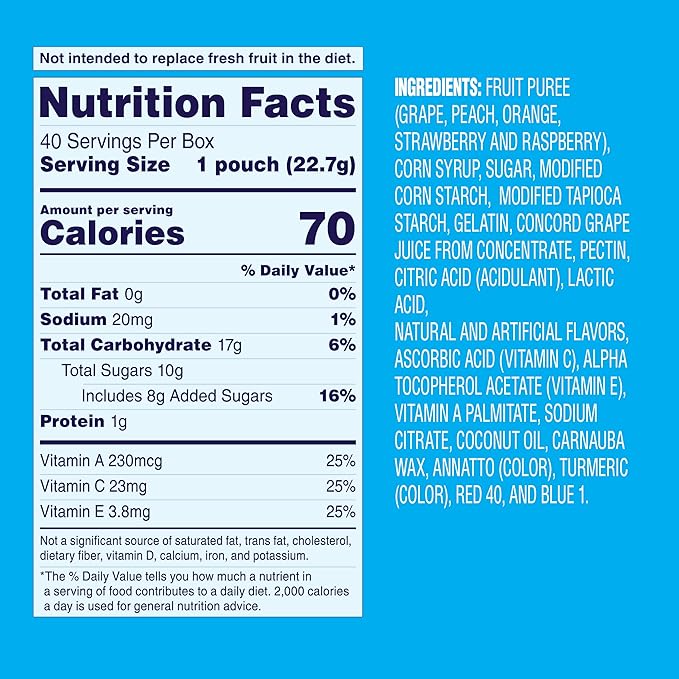 Welch's Fruit Snacks, Mixed Fruit, Perfect Halloween Candy Bulk Pack, Gluten Free, Individual Single Serve Bags, 0.8 oz (Pack of 200)