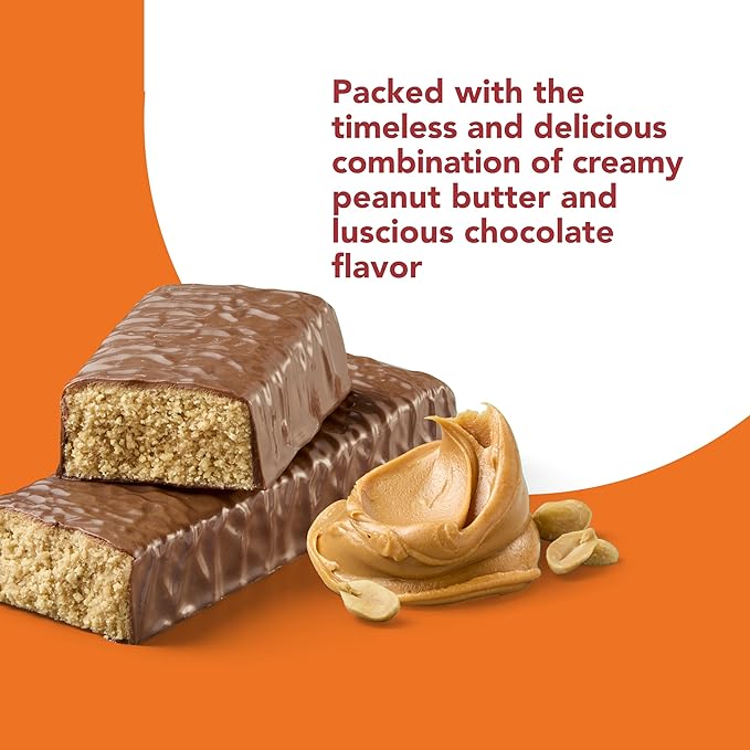 think! Protein Bars, High Protein Snacks, Gluten Free, Kosher Friendly, Creamy Peanut Butter, Nutrition Bars, 2.1 Oz per Bar, 30 Count (Packaging May Vary)