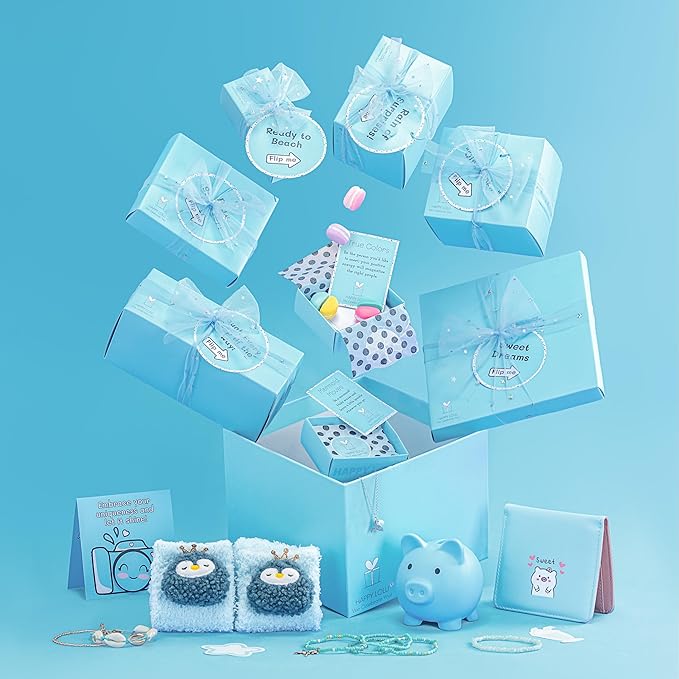 HAPPY LOLLI LolliBox Birthday Gift for Tween & Teen Girls Ages 8–15, Ready to Gift Surprise Box with Empowering Challenges