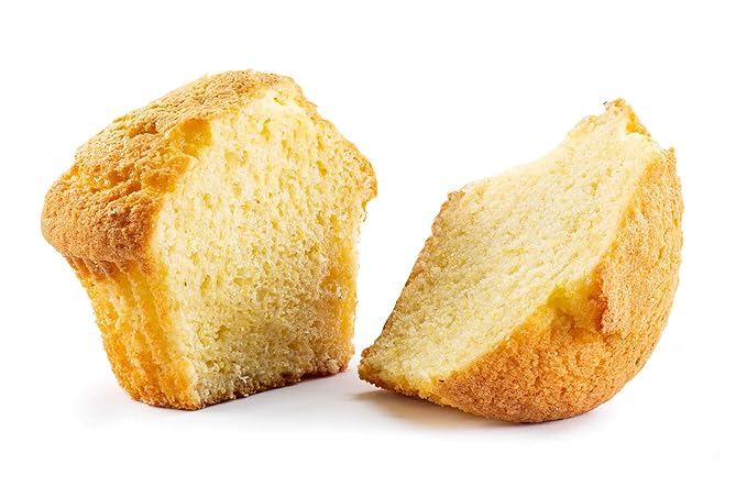 Fresh Bakery Muffins | Corn Muffins | 4 Individually Wrapped Muffins Included | Delicious Coffee Cake | 4 oz Per Muffin | Stern’s Bakery
