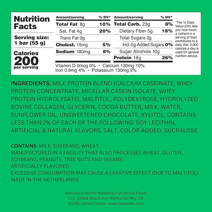 Barebells Protein Bars - 12 Count, 1.9oz Bars -Snacks with High Protein - Chocolate Protein Bars - Perfect on The Go Protein Snack & Breakfast Bars (Soft Bars - Banana Caramel, 12 Count (Pack of 1))
