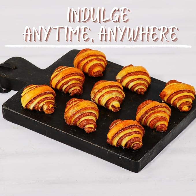 Cinnamon Rolls | Cinnamon Buns | Breakfast Pastry | Rugelach Pastries Cinnamon Croissants | No Coloring Added | Dairy & Nut Free | 13 oz Stern’s Bakery
